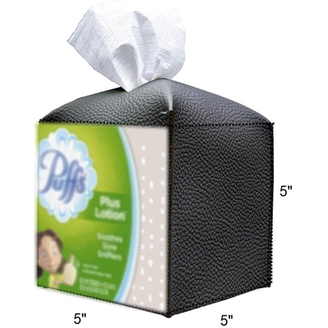Carrotez Modern PU Leather Square Tissue Box Holder DailySale