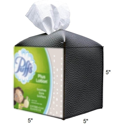 Carrotez Modern PU Leather Square Tissue Box Holder DailySale