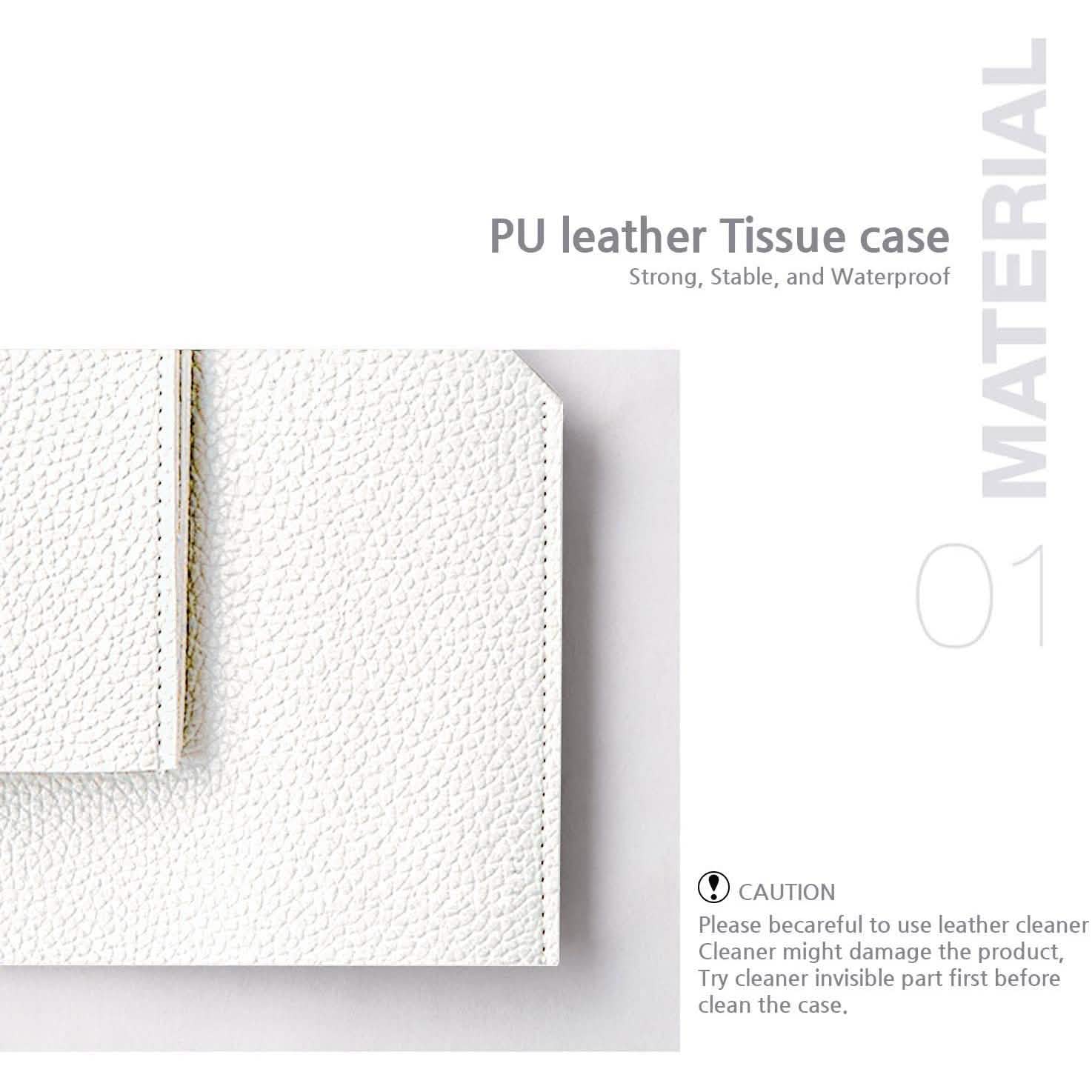 Carrotez Modern PU Leather Square Tissue Box Holder DailySale