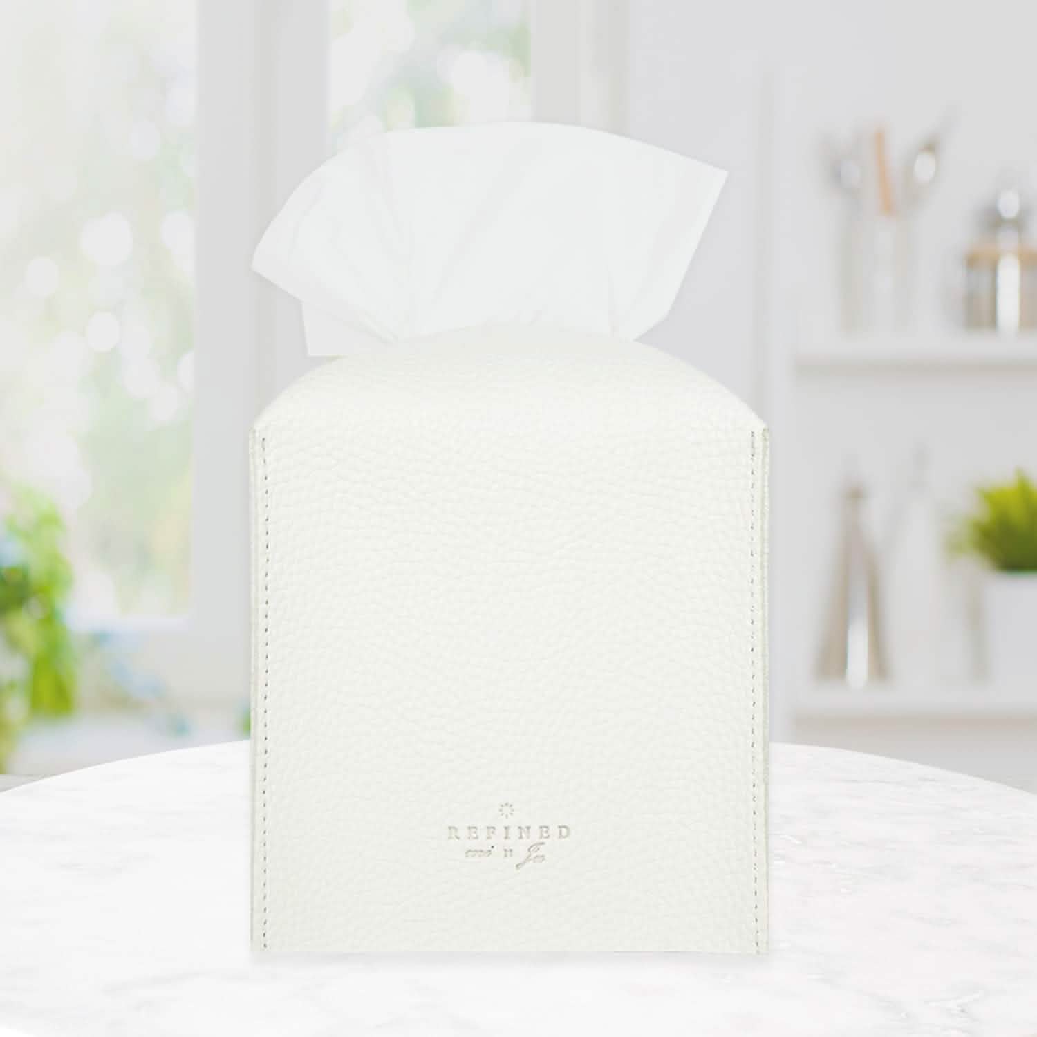 Carrotez Modern PU Leather Square Tissue Box Holder DailySale