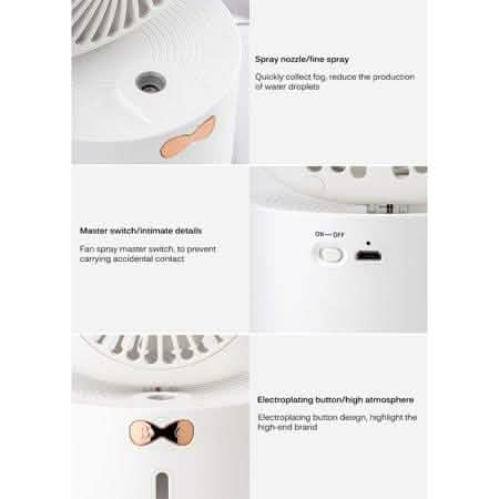 Cartoon Cat Fan Humidifier USB Charging Desktop Mute Hydrating Humidifier DailySale