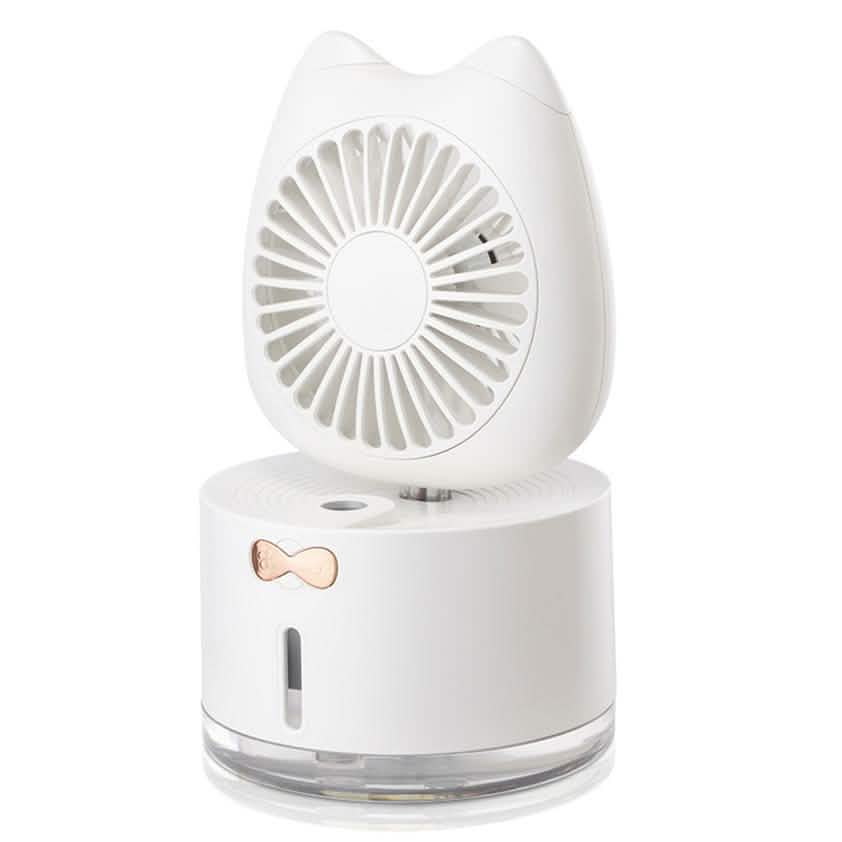 Cartoon Cat Fan Humidifier USB Charging Desktop Mute Hydrating Humidifier DailySale