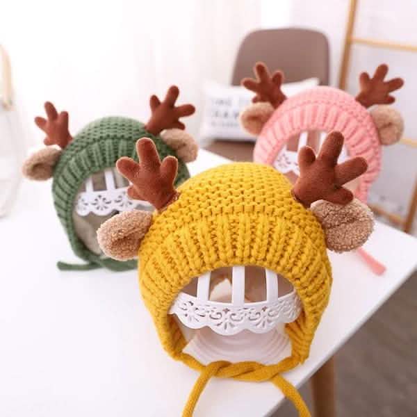 Cartoon Elk Baby Hat Winter Christmas Knitted DailySale
