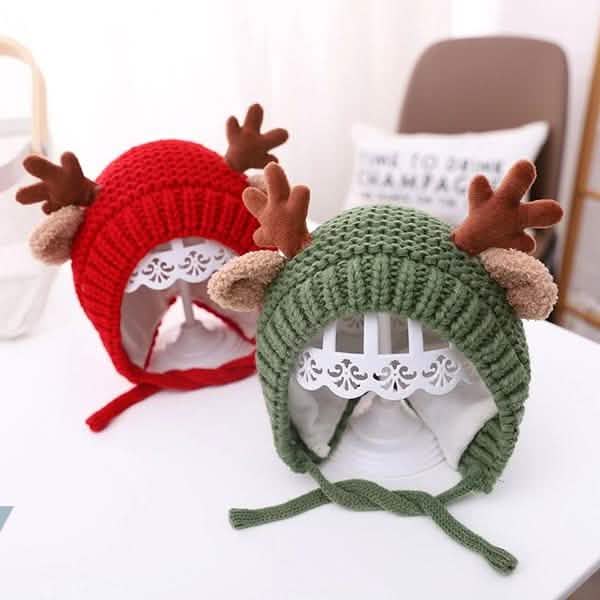 Cartoon Elk Baby Hat Winter Christmas Knitted DailySale
