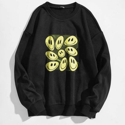 Cartoon Graphic Thermal Lined Oversized Sweatshirt DailySale