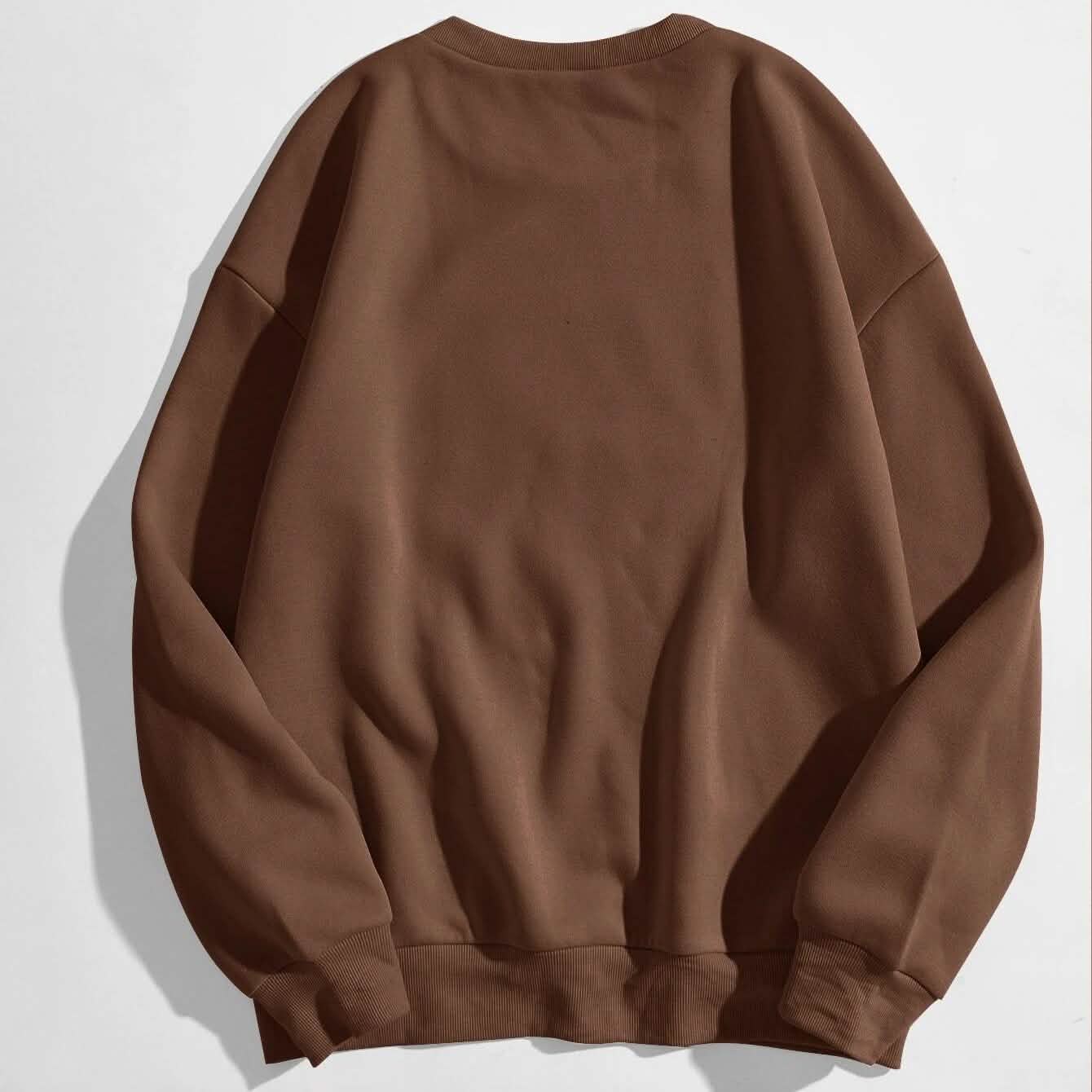 Cartoon Graphic Thermal Lined Oversized Sweatshirt DailySale