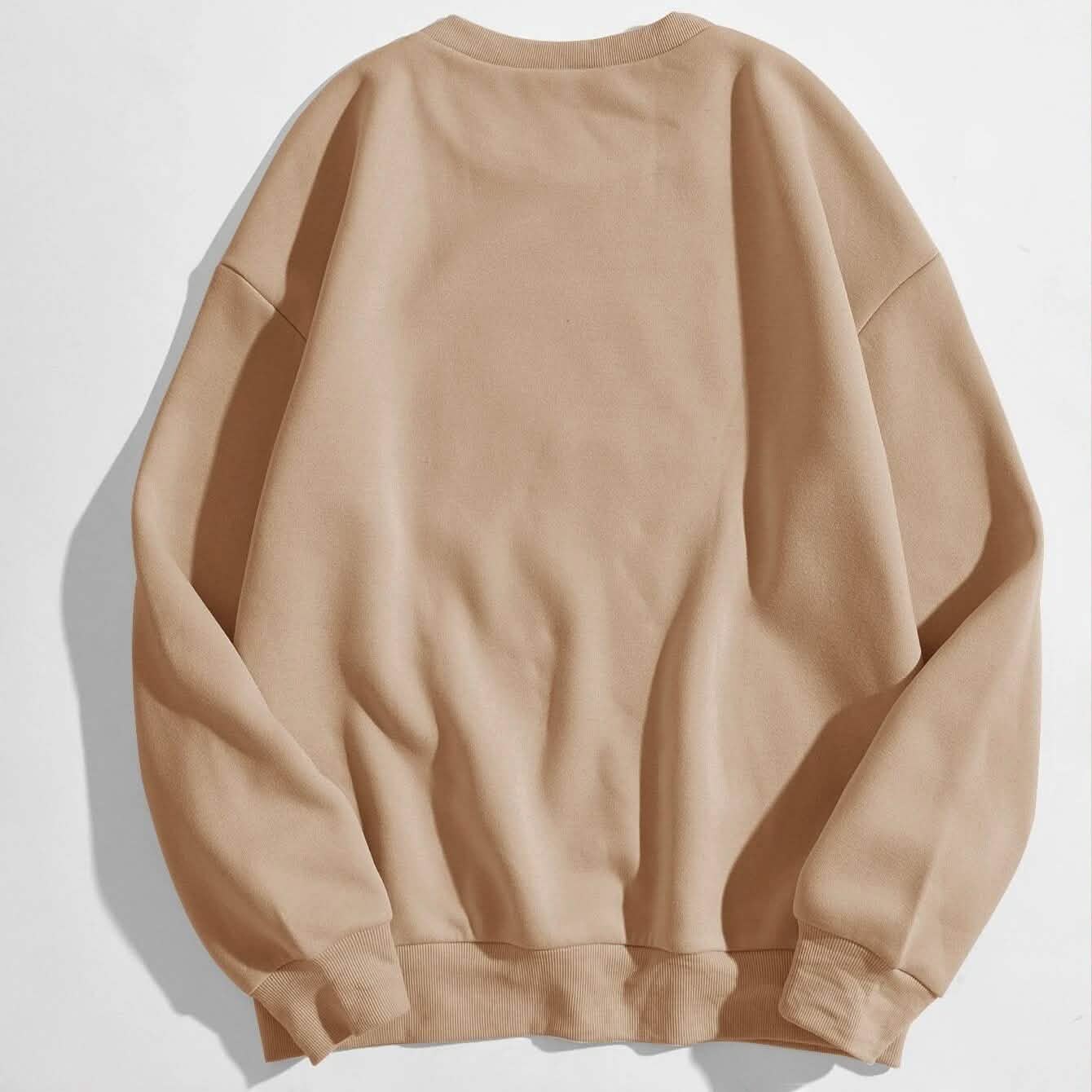 Cartoon Graphic Thermal Lined Oversized Sweatshirt DailySale