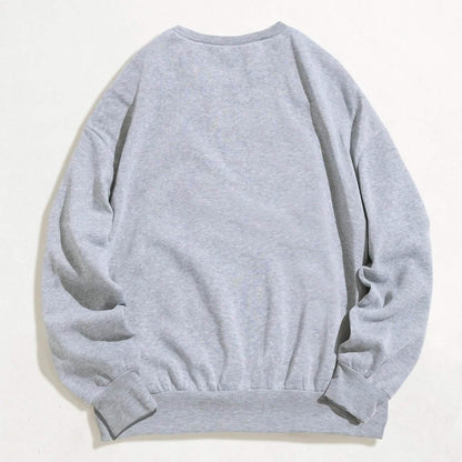 Cartoon Graphic Thermal Lined Oversized Sweatshirt DailySale