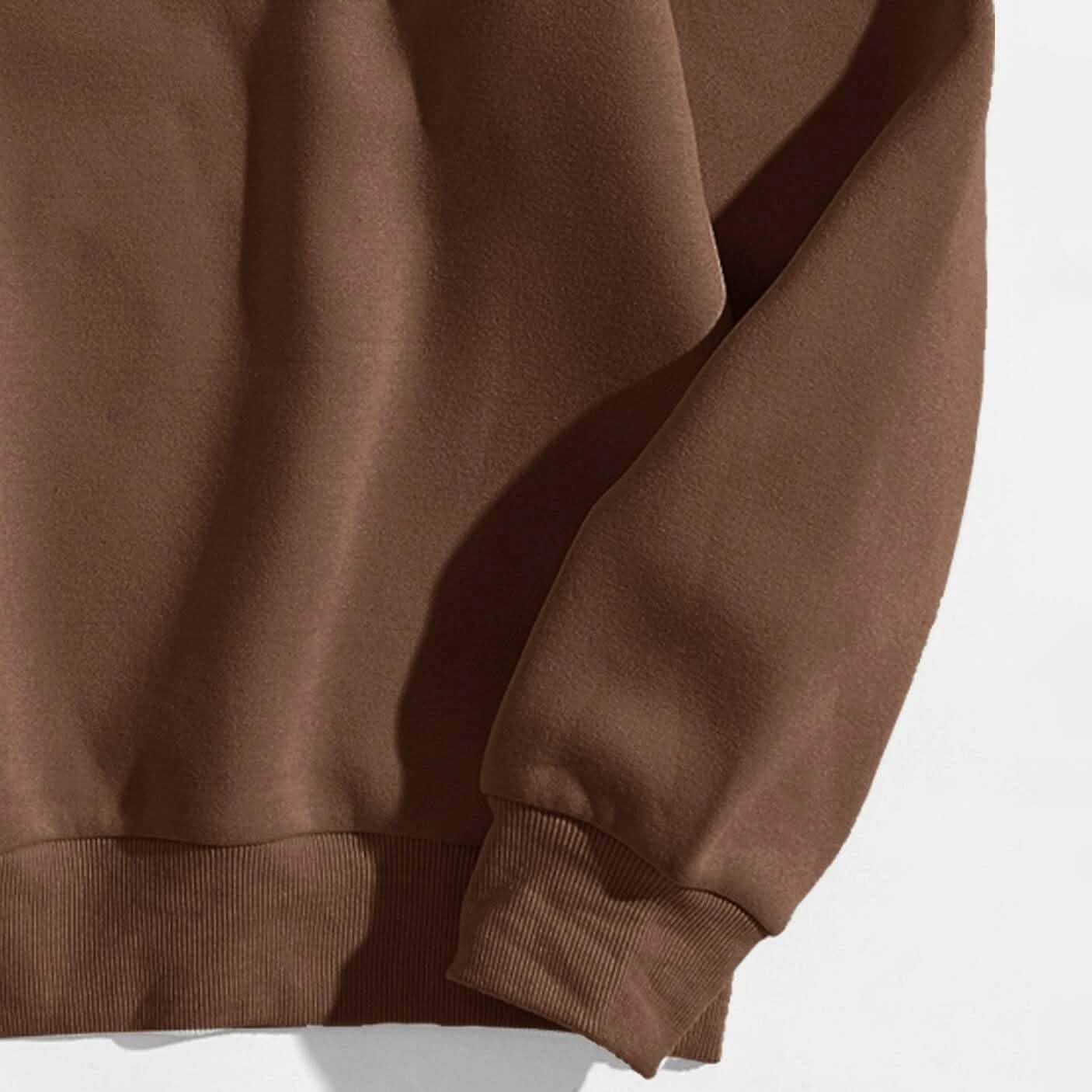 Cartoon Graphic Thermal Lined Oversized Sweatshirt DailySale