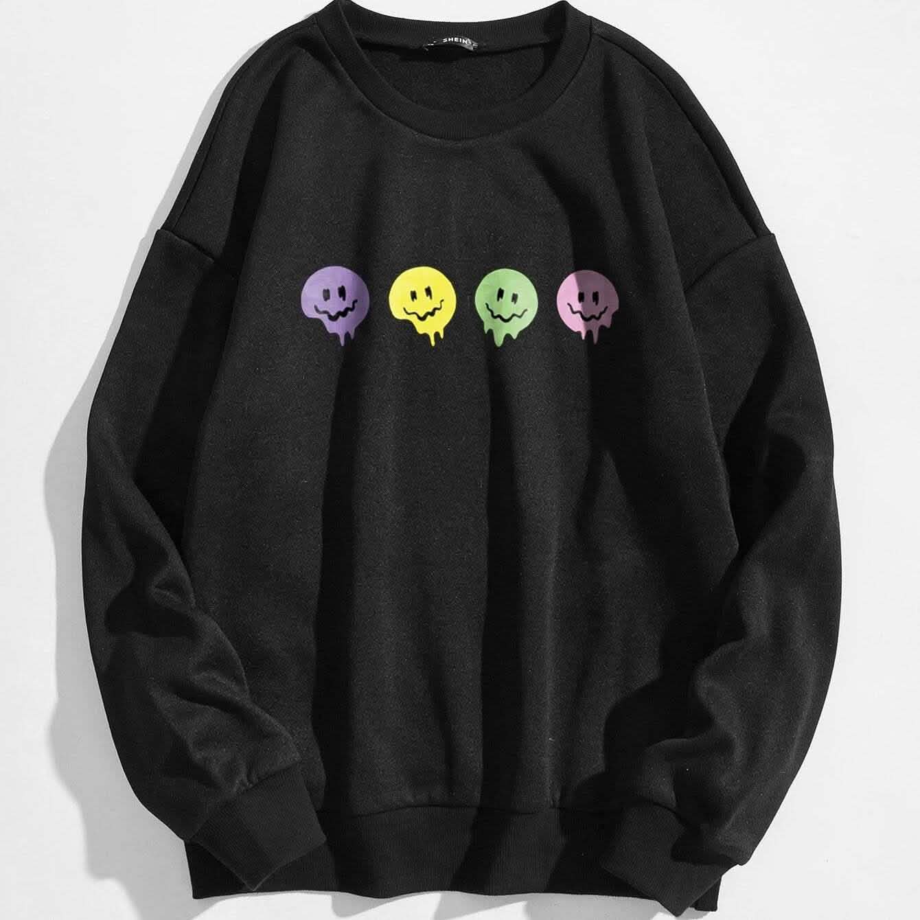 Cartoon Graphic Thermal Lined Sweatshirt DailySale