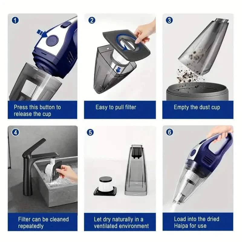 CascadeVac Powerful Cordless Handheld Vacuum Cleaner DailySale