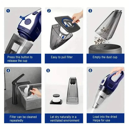 CascadeVac Powerful Cordless Handheld Vacuum Cleaner DailySale