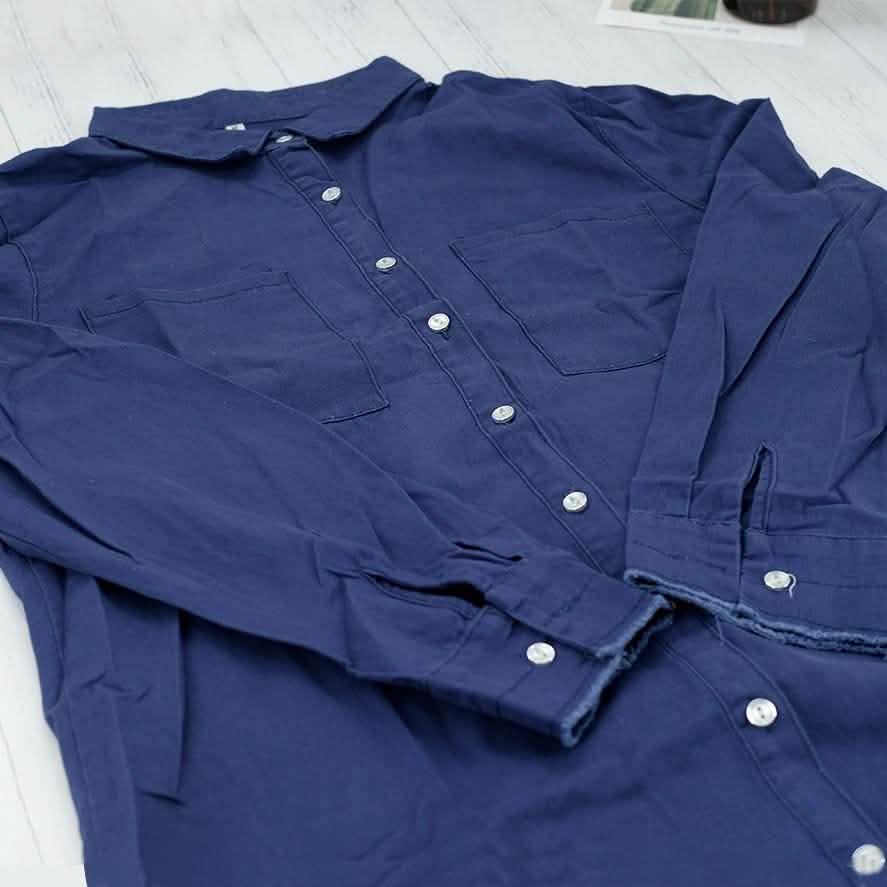 Casual Button Up Denim Shirt DailySale