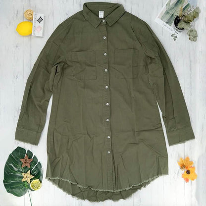 Casual Button Up Denim Shirt DailySale