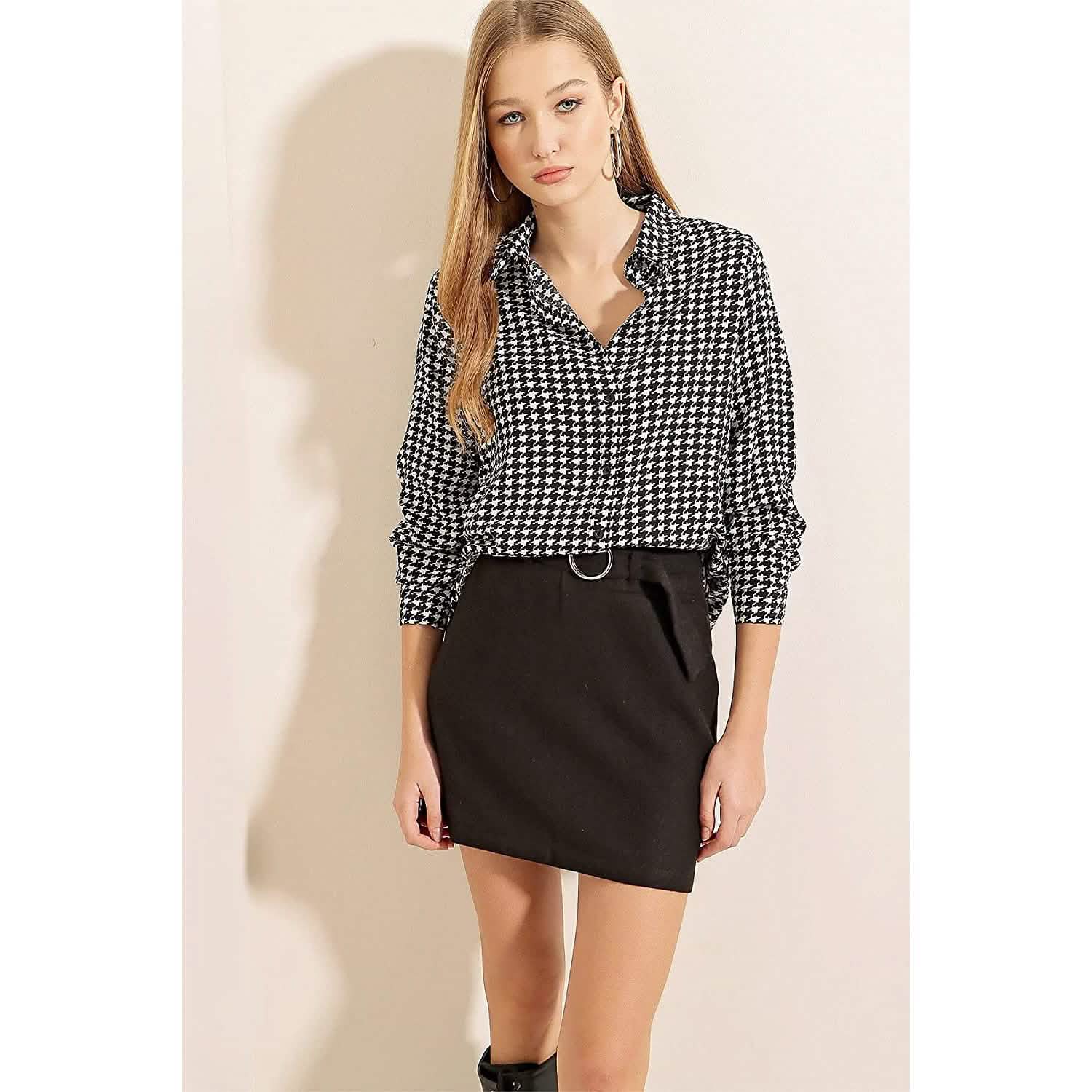 Casual Long Sleeve Button Down Shirts Tops DailySale