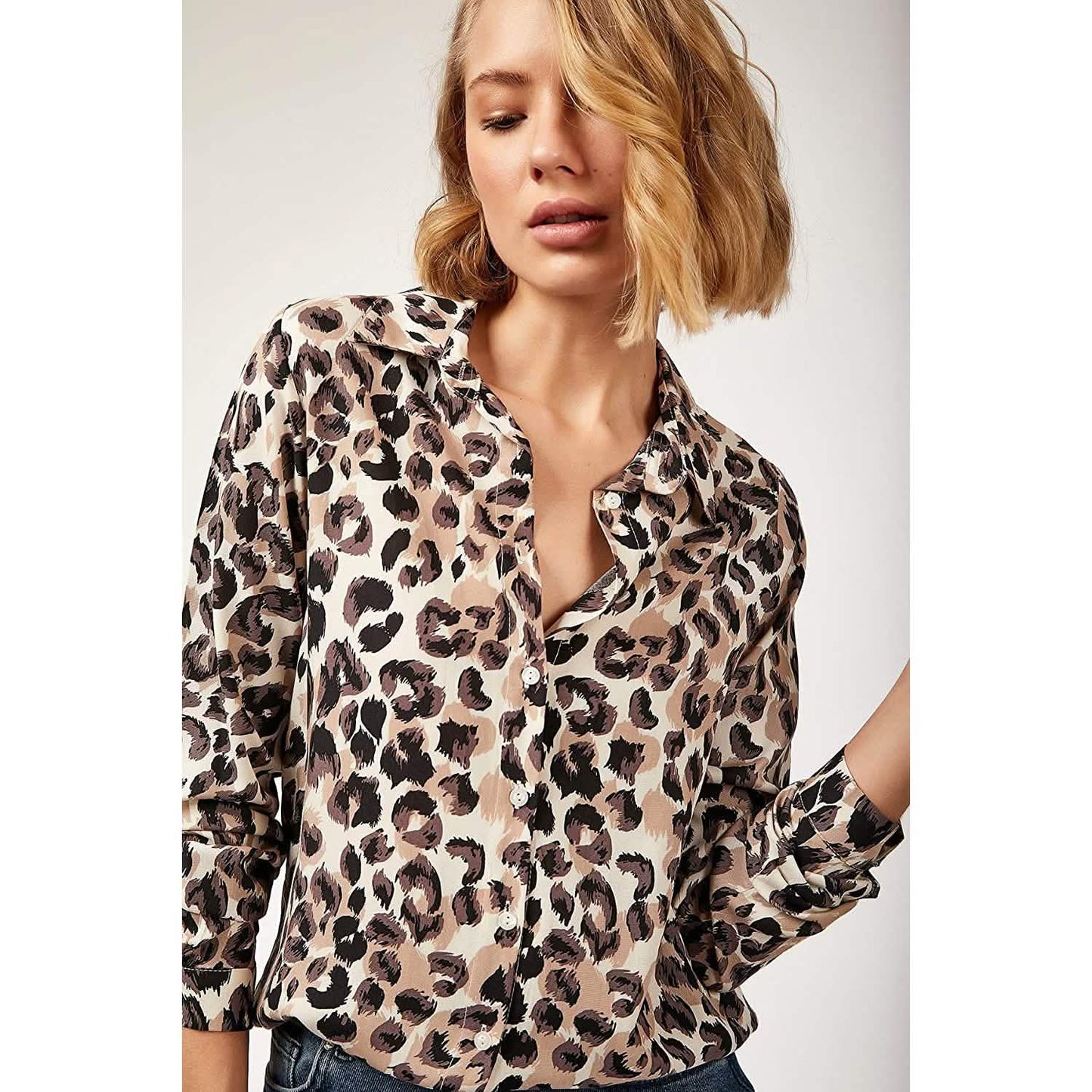 Casual Long Sleeve Button Down Shirts Tops DailySale
