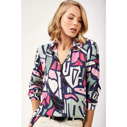 Casual Long Sleeve Button Down Shirts Tops DailySale