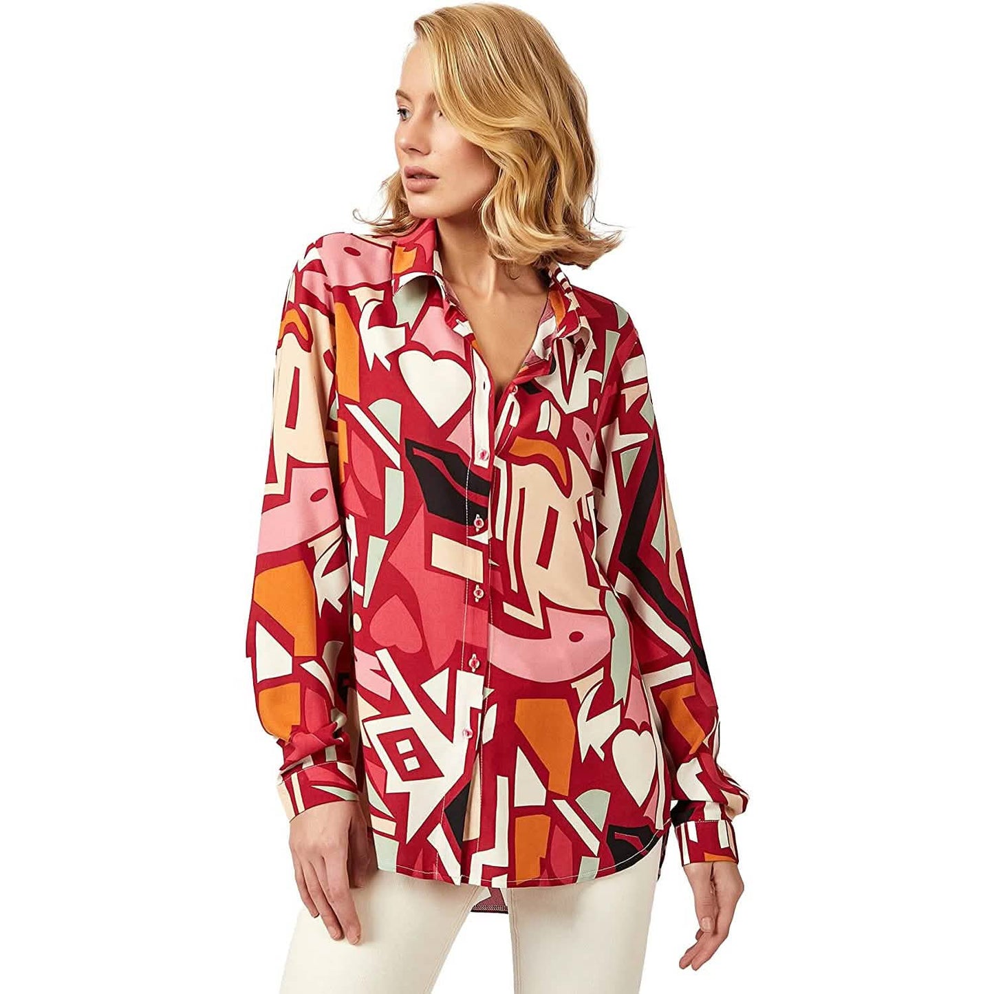 Casual Long Sleeve Button Down Shirts Tops DailySale