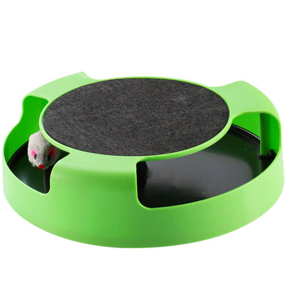 Cat Interactive Scratching Toy with Rotating Running Mouse DailySale