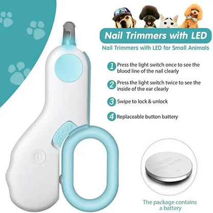 Cat Nail Clipper with LED Light DailySale