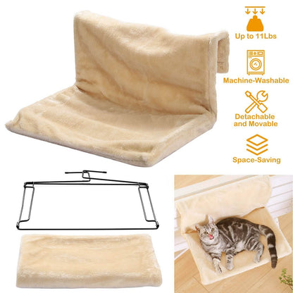 Cat Radiator Bed Pet Hammock Hanging Mat Blanket with Metal Frame DailySale