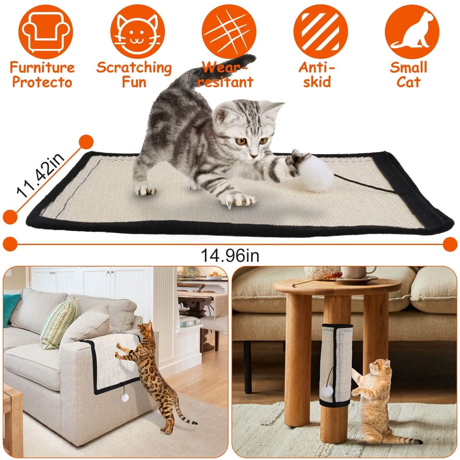 Cat Scratching Pad with 9 Screw Nails DailySale