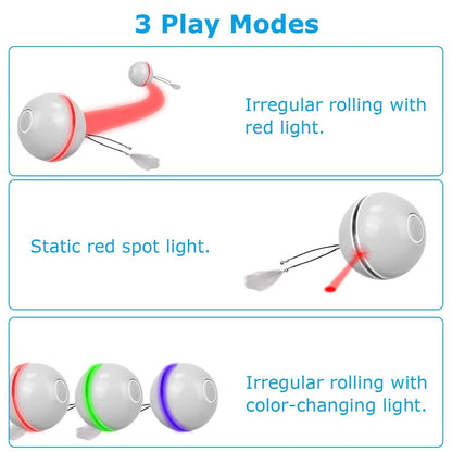 Cat Teaser Ball Automatic Self Rotating Interactive Cat Motion Exercise Toy DailySale