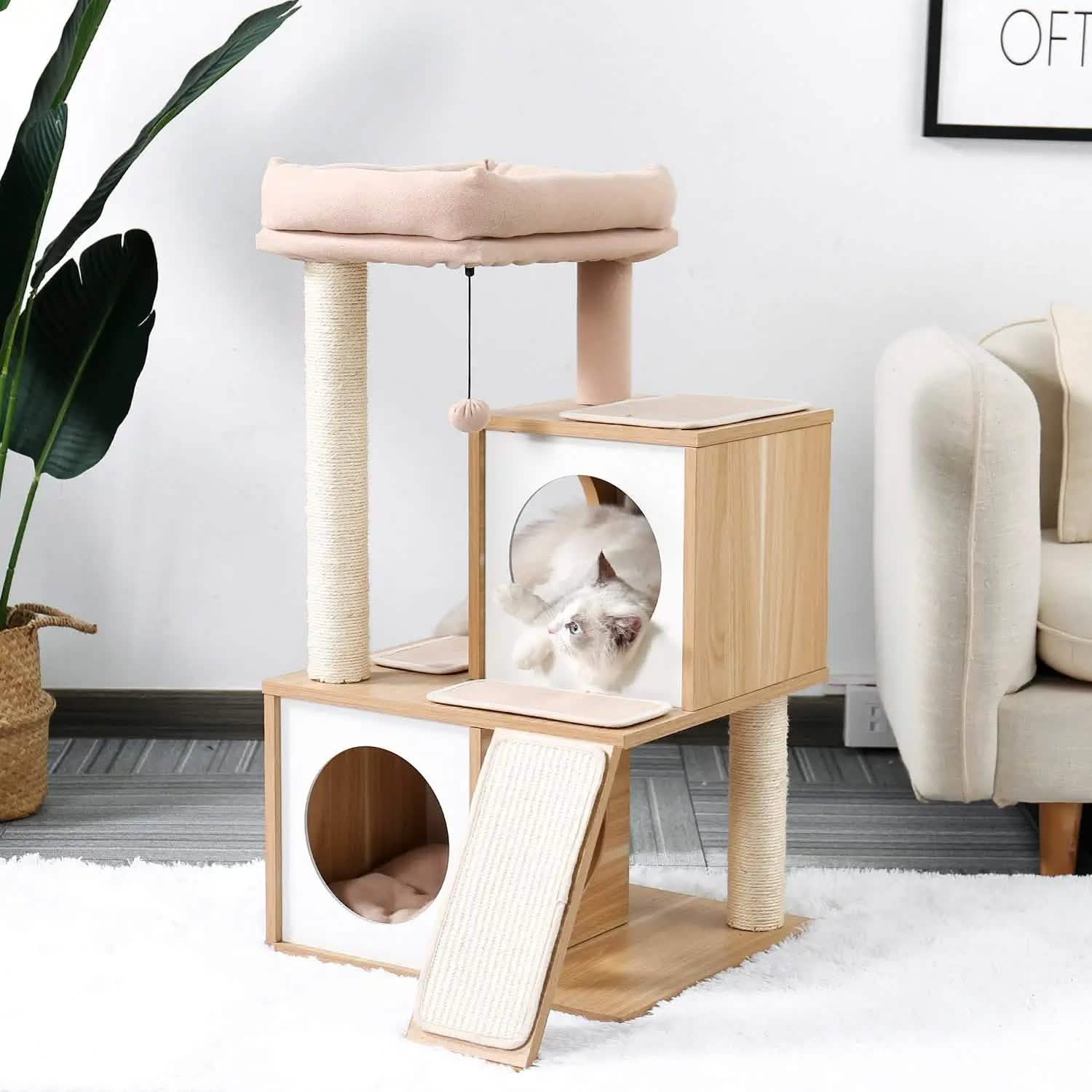 Cat Tree Deluxe 34" Cat Tower DailySale