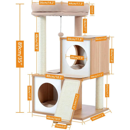 Cat Tree Deluxe 34" Cat Tower DailySale