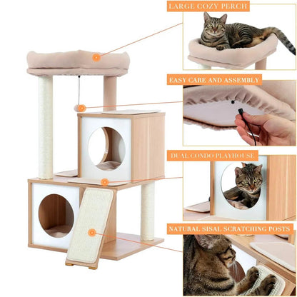 Cat Tree Deluxe 34" Cat Tower DailySale