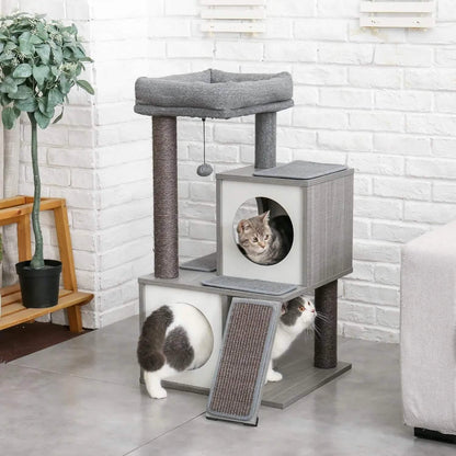 Cat Tree Deluxe 34" Cat Tower DailySale