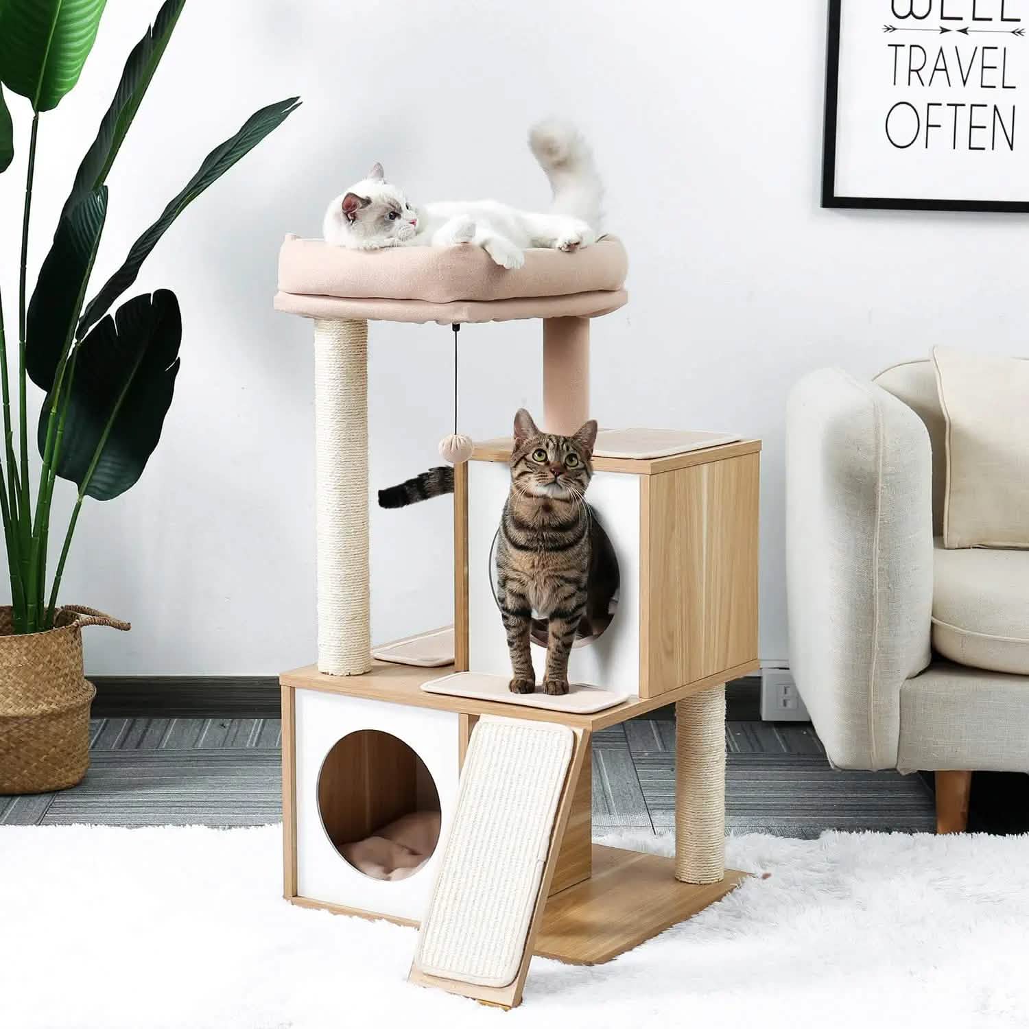 Cat Tree Deluxe 34" Cat Tower DailySale