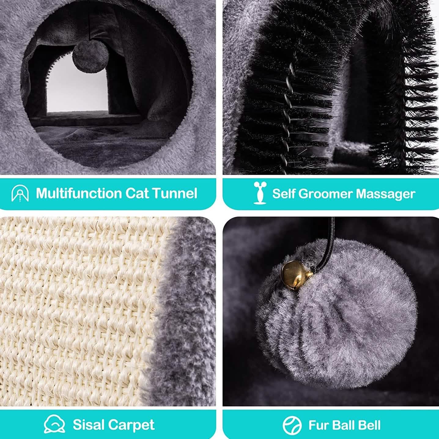 Cat Tunnel Bed Cat House Sisal Grab Bed DailySale