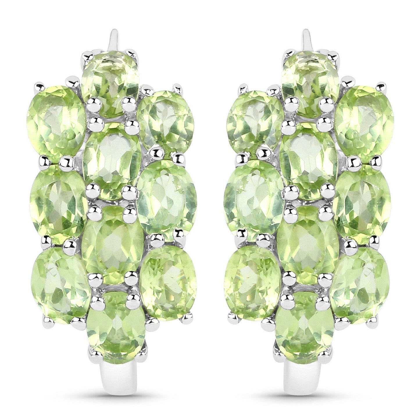 8.84 Carat Genuine Peridot .925 Sterling Silver 3 Piece Jewelry Set (Ring, Earrings, and Pendant w/ Chain) Bids.com