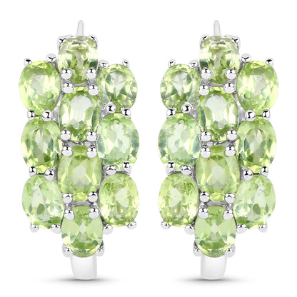 8.84 Carat Genuine Peridot .925 Sterling Silver 3 Piece Jewelry Set (Ring, Earrings, and Pendant w/ Chain) Bids.com