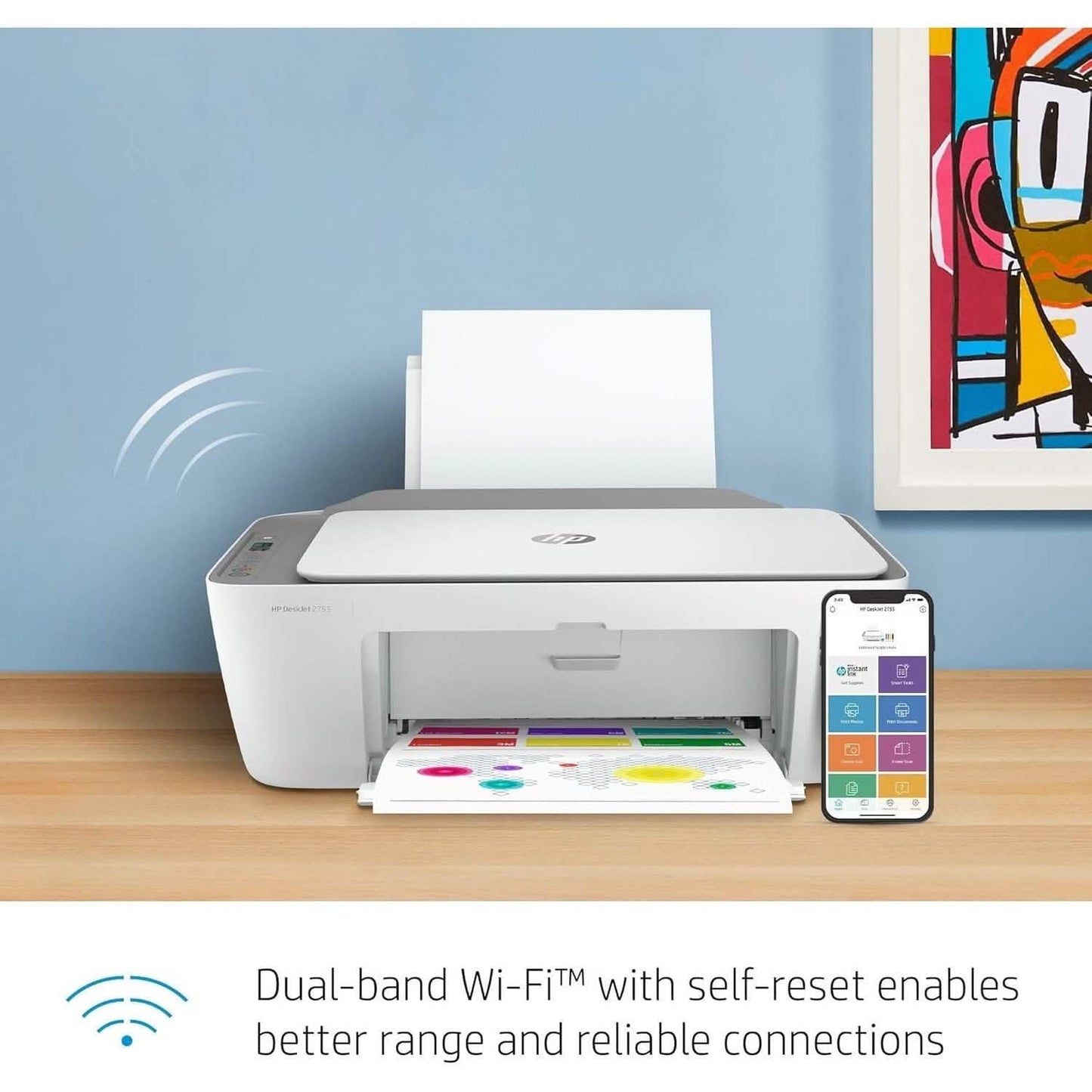 HP DeskJet 2755 All-in-One Wireless Printer – Refurbished DailySale