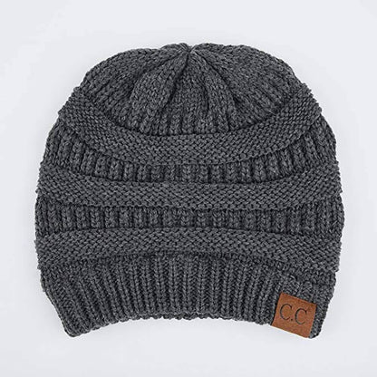 C.C. Women's Knit Beanie Hat - Color: Charcoal DailySale