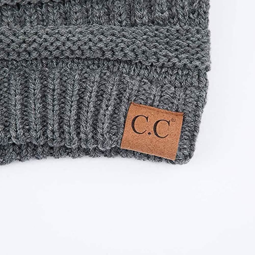 C.C. Women's Knit Beanie Hat - Color: Charcoal DailySale