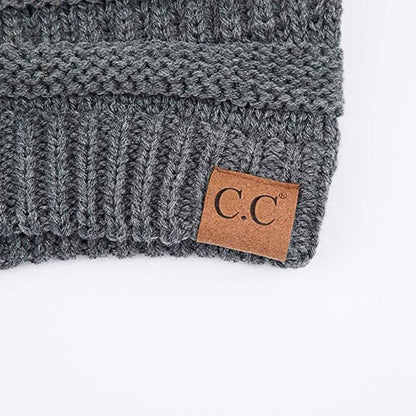C.C. Women's Knit Beanie Hat - Color: Charcoal DailySale