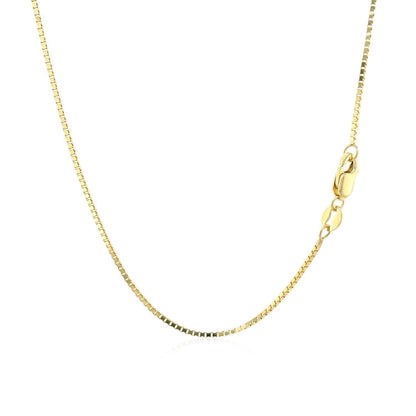 10k Yellow Gold Classic Box Chain 1.0mm Bids.com