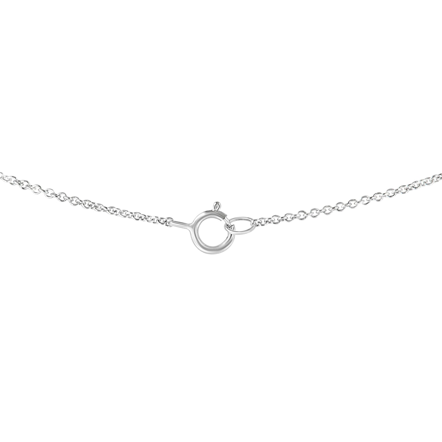 IGI Certified 10K White Gold 1/2 cttw Lab Grown Oval Shape Solitaire Diamond East West 18" Pendant Necklace (E-F Color, VS1-VS2 Clarity) Bids.com