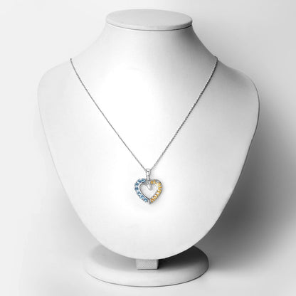 0.84 Carat Genuine Swiss Blue Topaz .925 Sterling Silver Pendant Bids.com