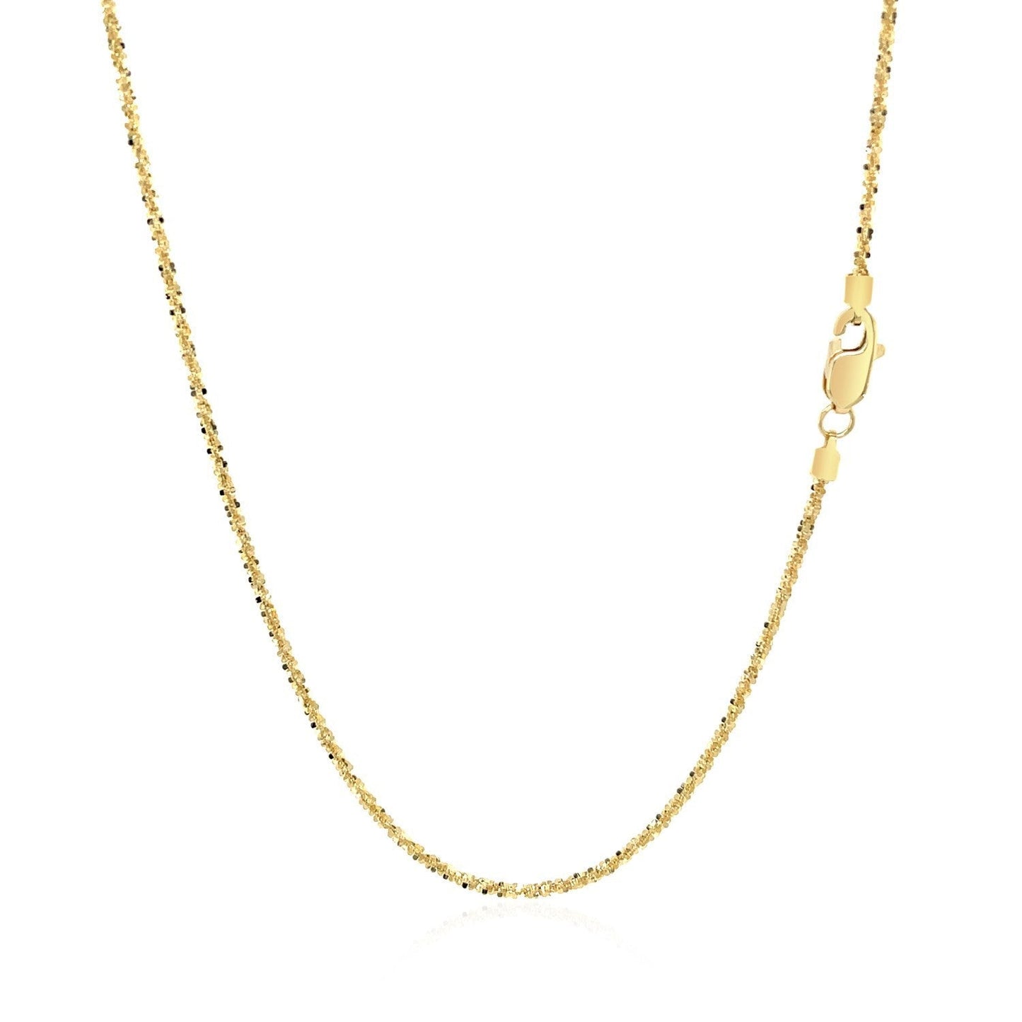 14k Yellow Gold Sparkle Chain 1.1mm Bids.com