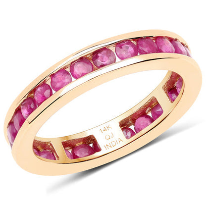 1.95 Carat Genuine Ruby 14K Yellow Gold Ring Bids.com