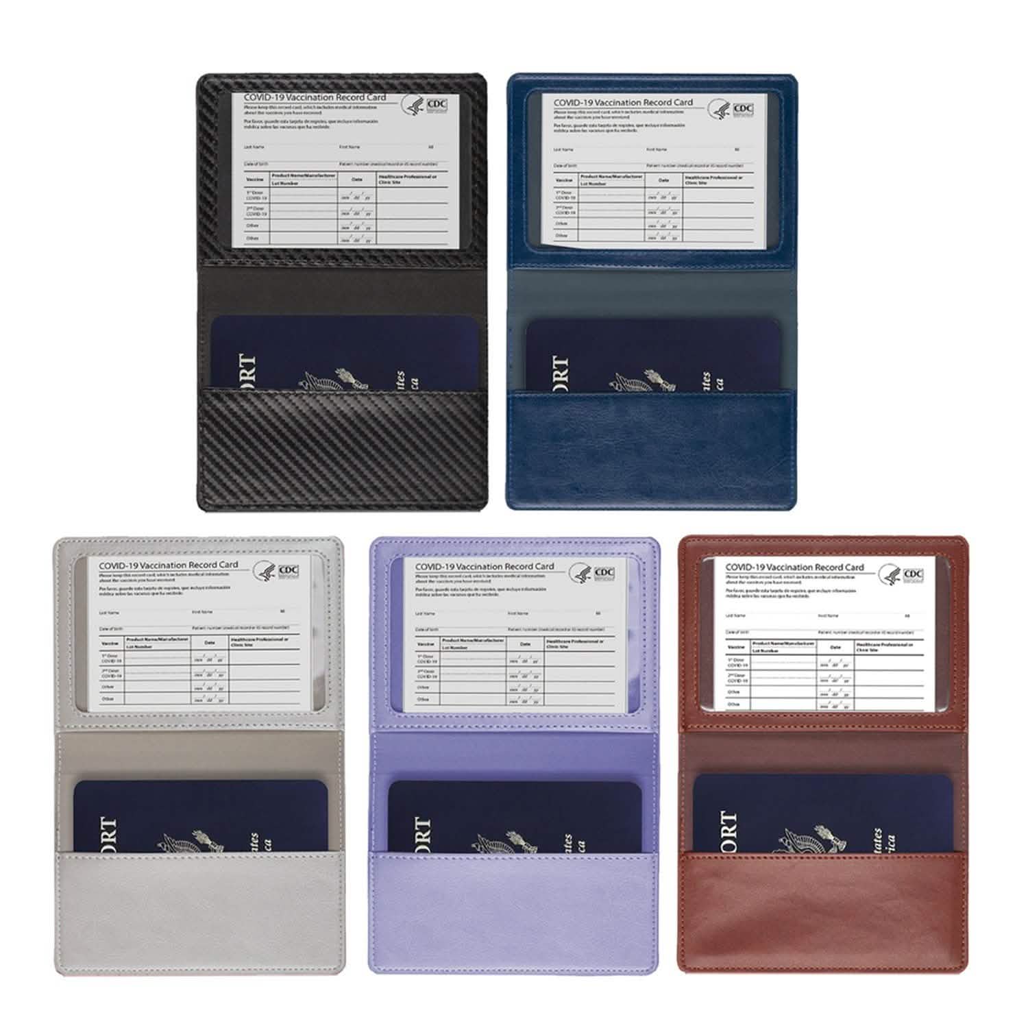 CDC Vaccination Card Holder And RFID Passport Organizer Holder DailySale