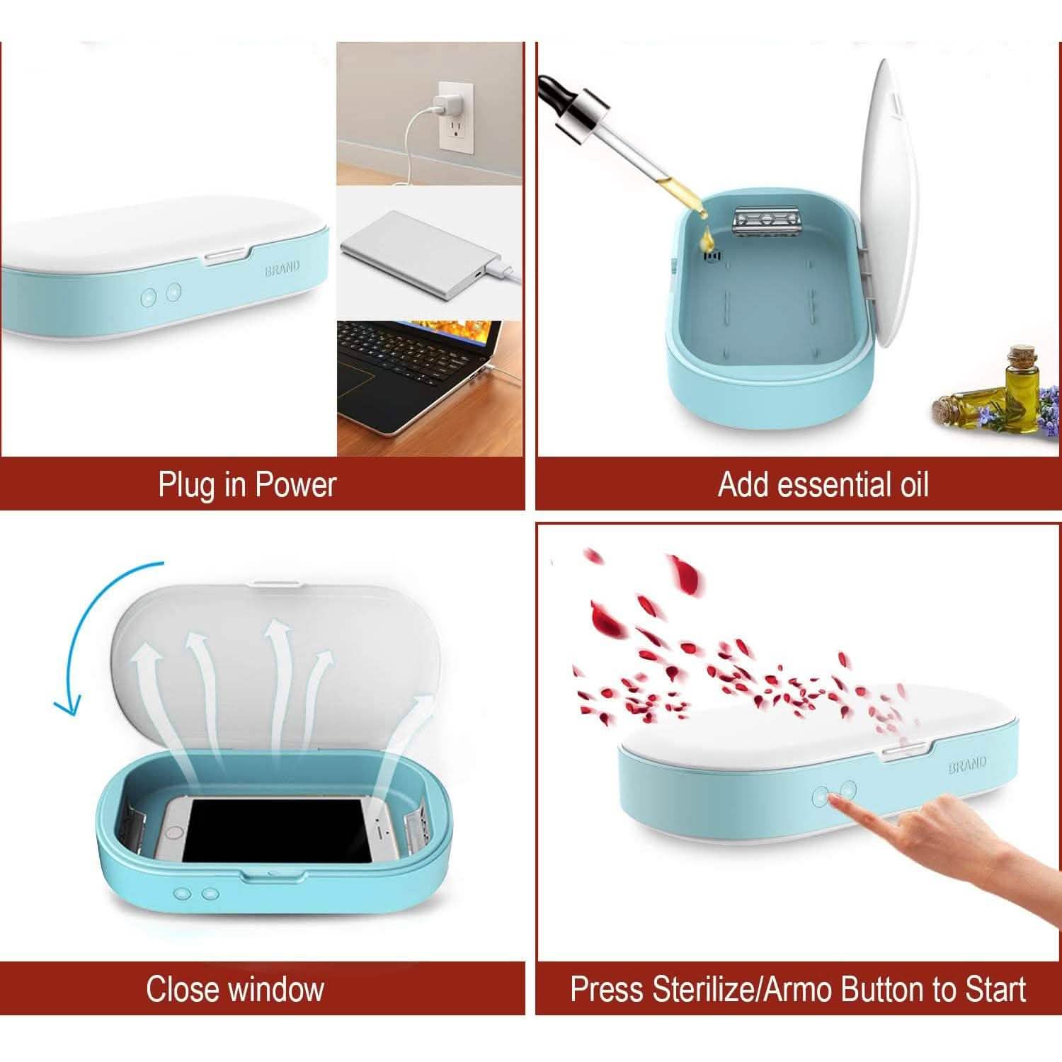 Cell Phone Sterilize Cleaner with Aromatherapy Function DailySale