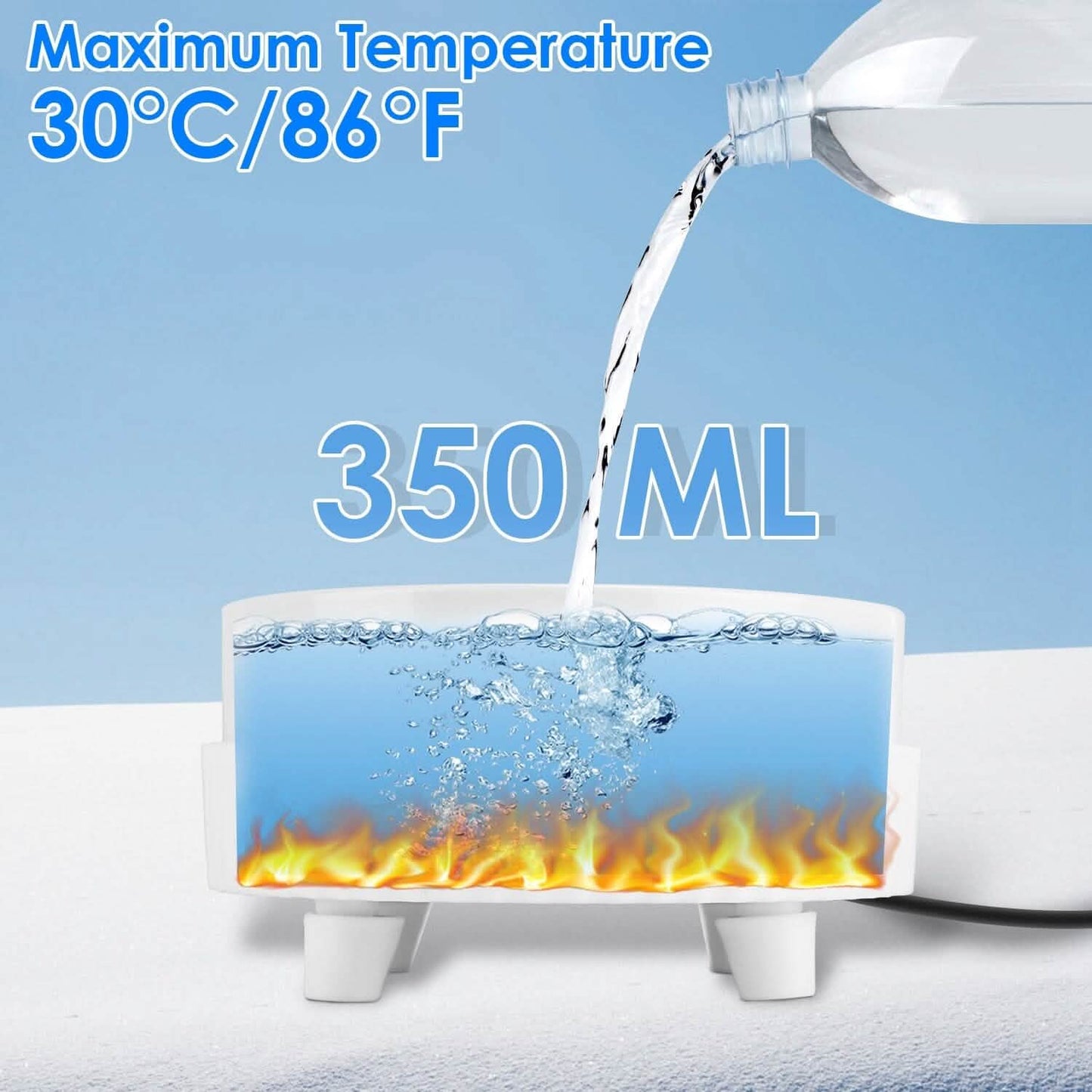 Ceramic Heated Pet Water Bowl Food Warmer DailySale