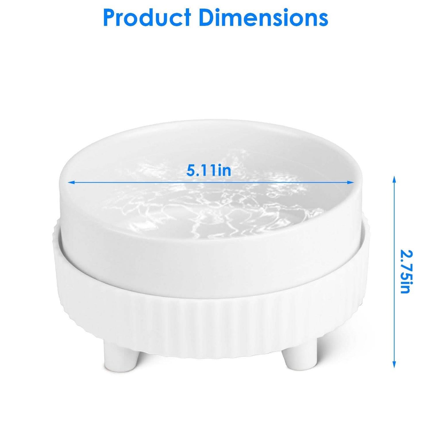 Ceramic Heated Pet Water Bowl Food Warmer DailySale