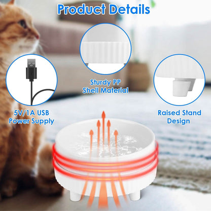 Ceramic Heated Pet Water Bowl Food Warmer DailySale