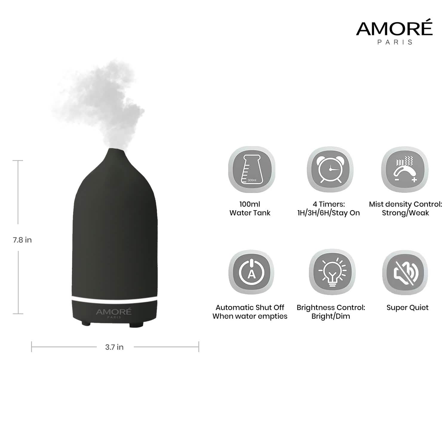 Ceramic Ultrasonic Aromatherapy Essential Oil Diffuser DailySale